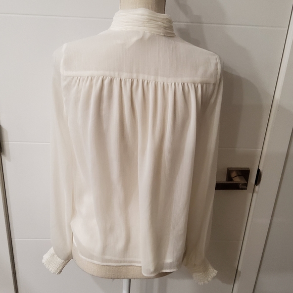 by Anthropologie V-neck Button Down Blouse Size 6 - Picture 7 of 14